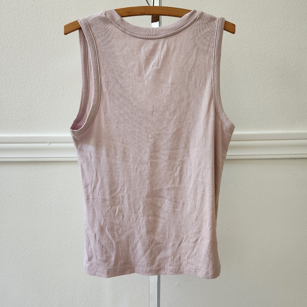 Women's Plus Size Slim Fit Rib Layer Tank Top  A New Day  Light Purple, … - Picture 9 of 9
